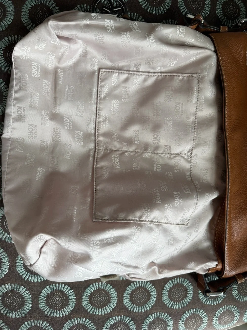 Michael Kors Tan Pebbled Leather Hobo Shoulder Bag
